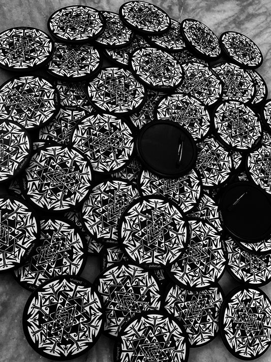 shree yantra button badges